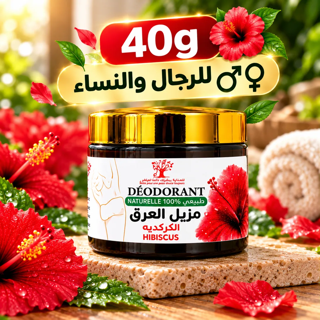 NAYORA déodorant naturel hibiscus 40g